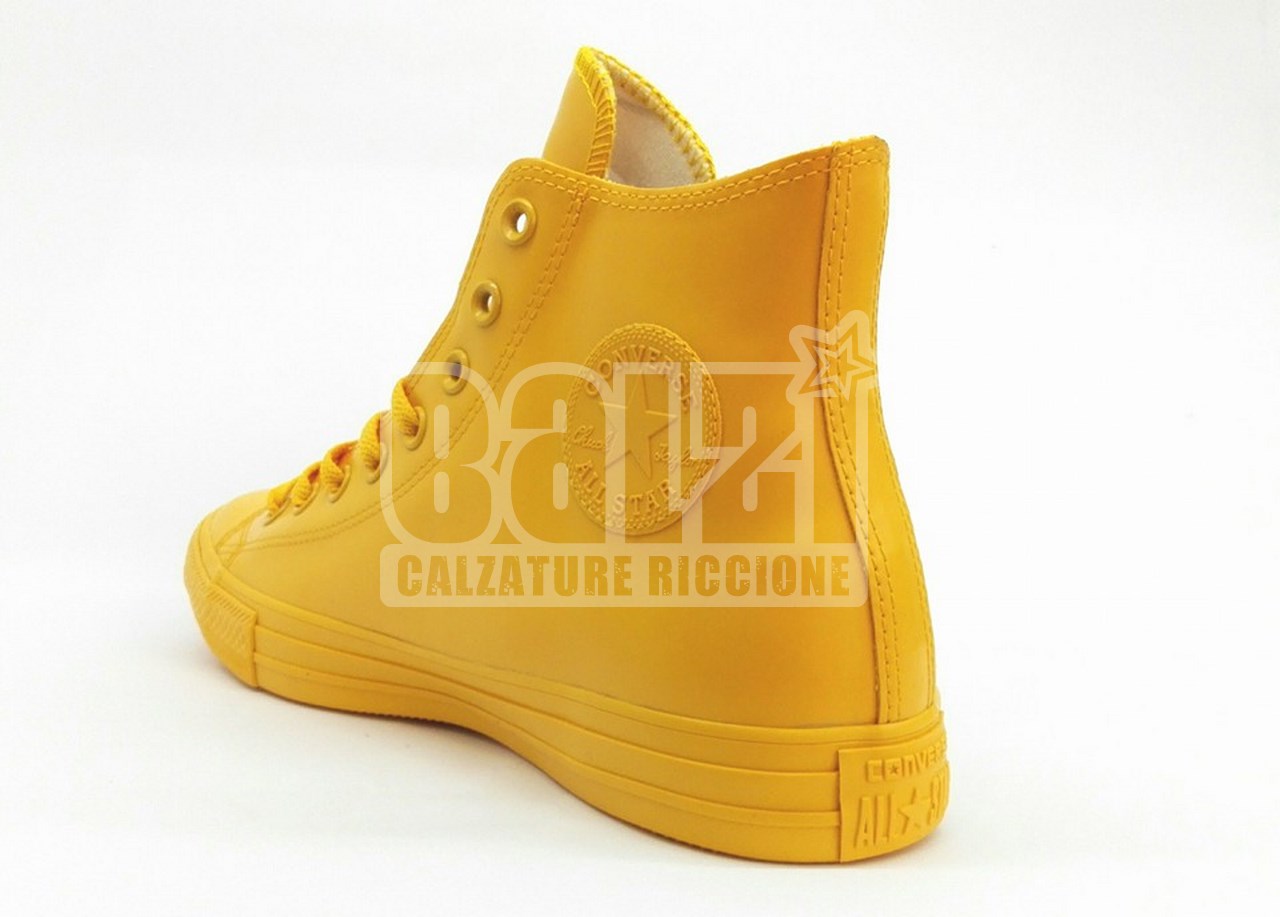 converse gialle in pelle