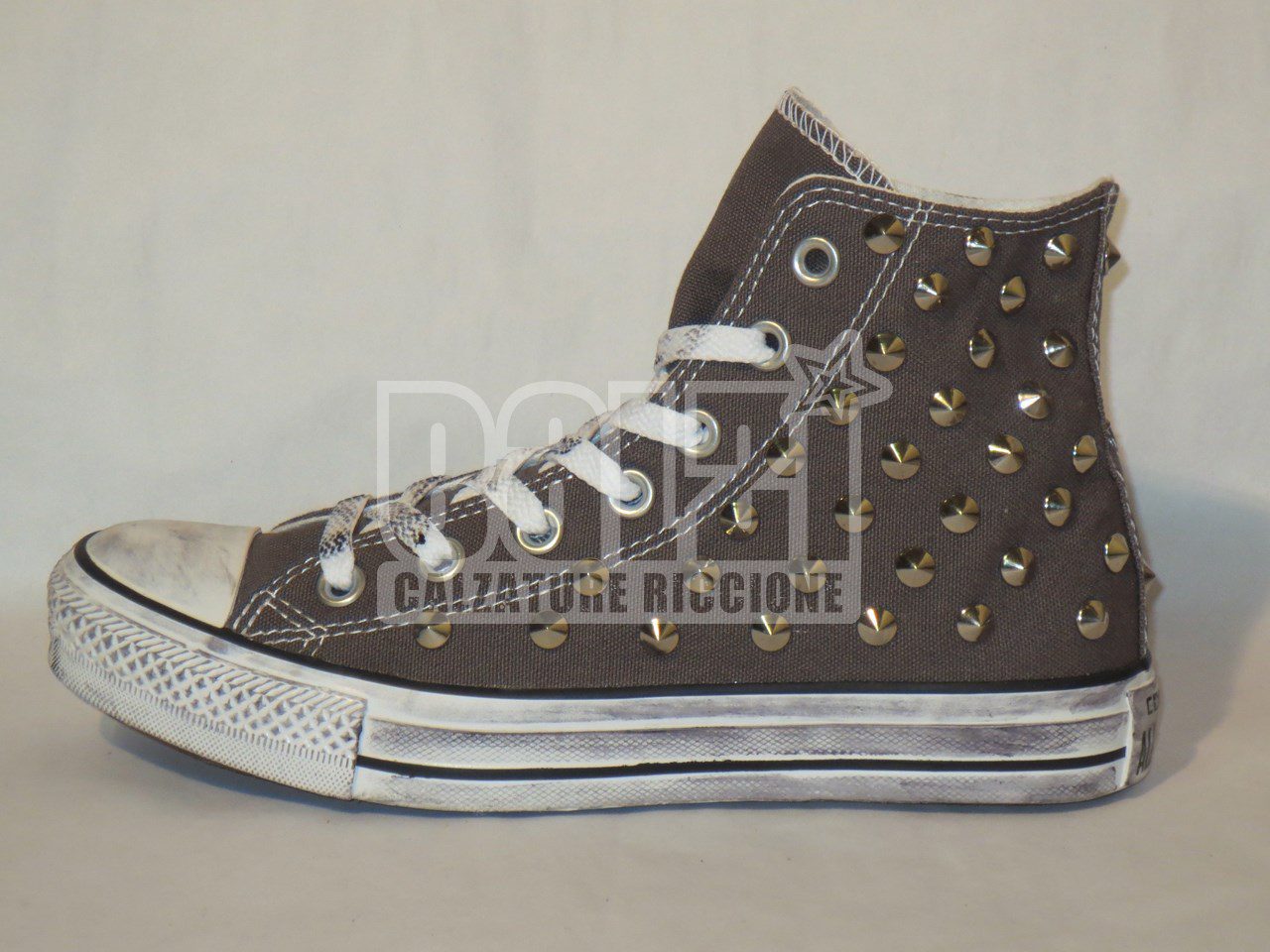 Converse All Star 80 Borchie Personalizzate Grigio - immagine 3