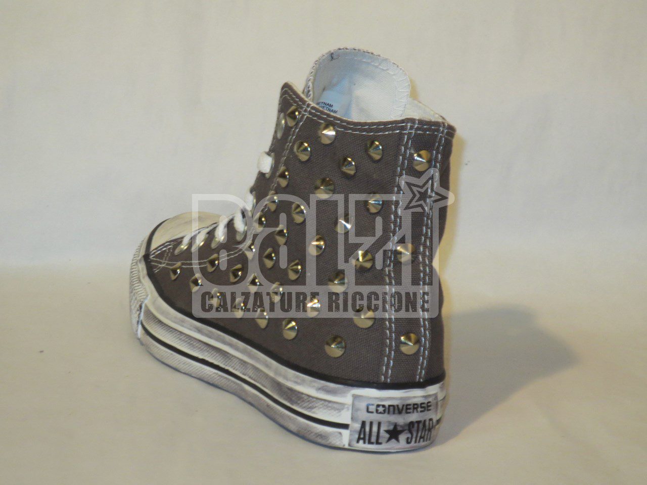 Converse All Star 80 Borchie Personalizzate Grigio - immagine 4
