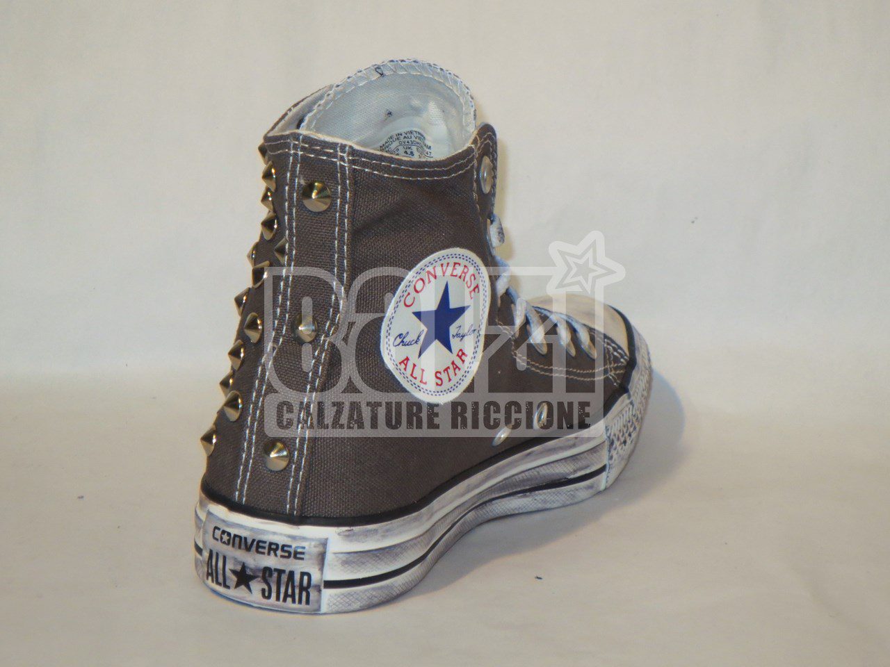 Converse All Star 80 Borchie Personalizzate Grigio - immagine 2