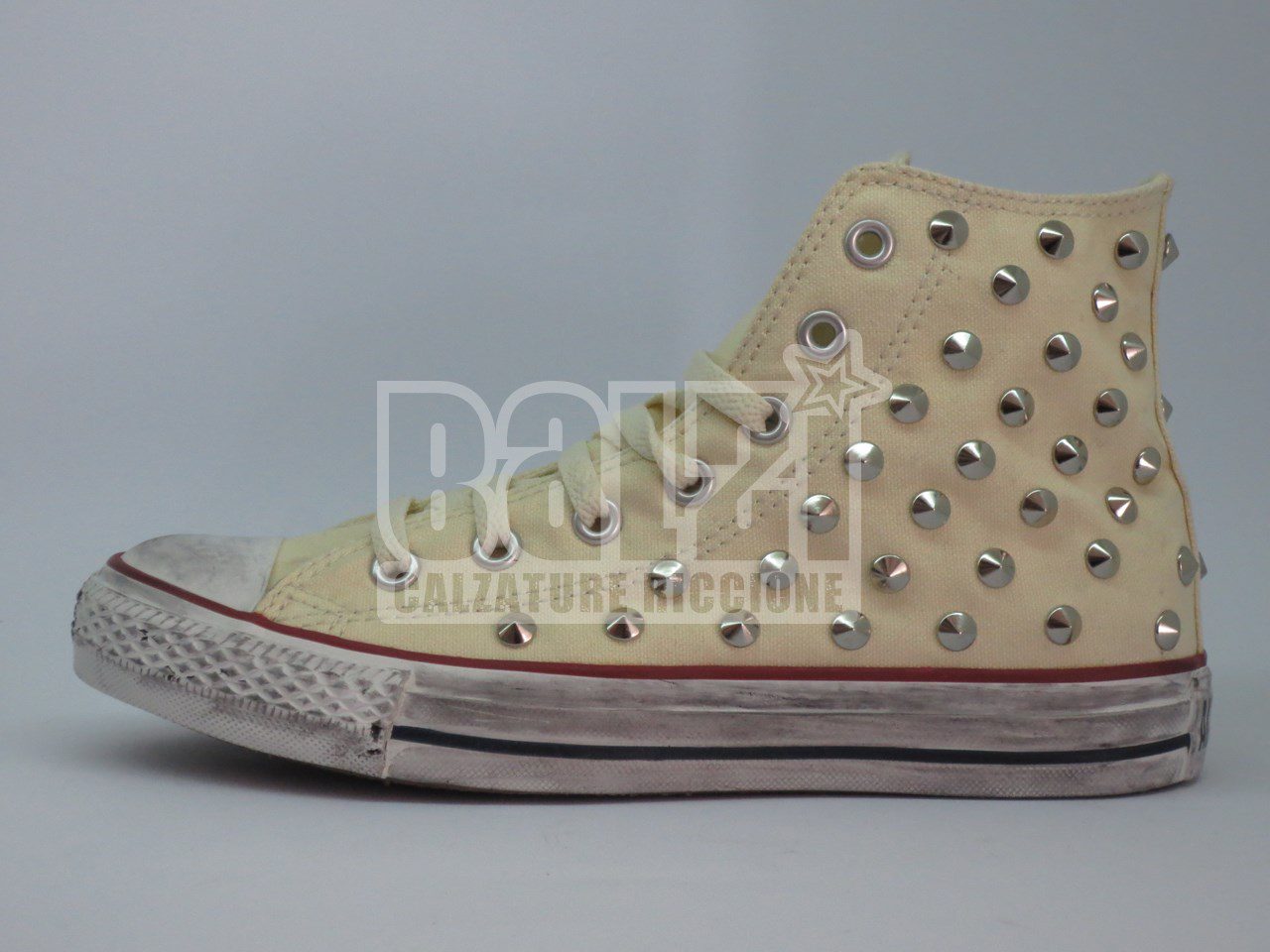 Converse All Star 130 Borchie Personalizzate Beige - immagine 4