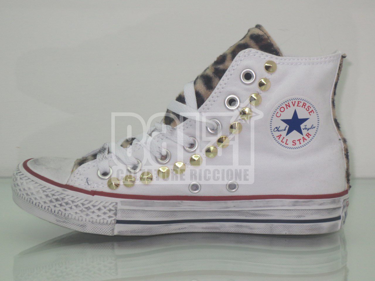 Converse All Star Borchie Cavallino Maculato Bianco - immagine 3