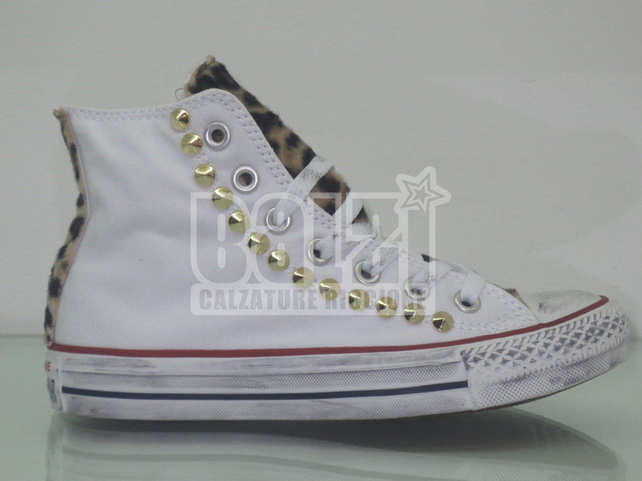 Converse All Star Borchie Cavallino Maculato Bianco - immagine 4