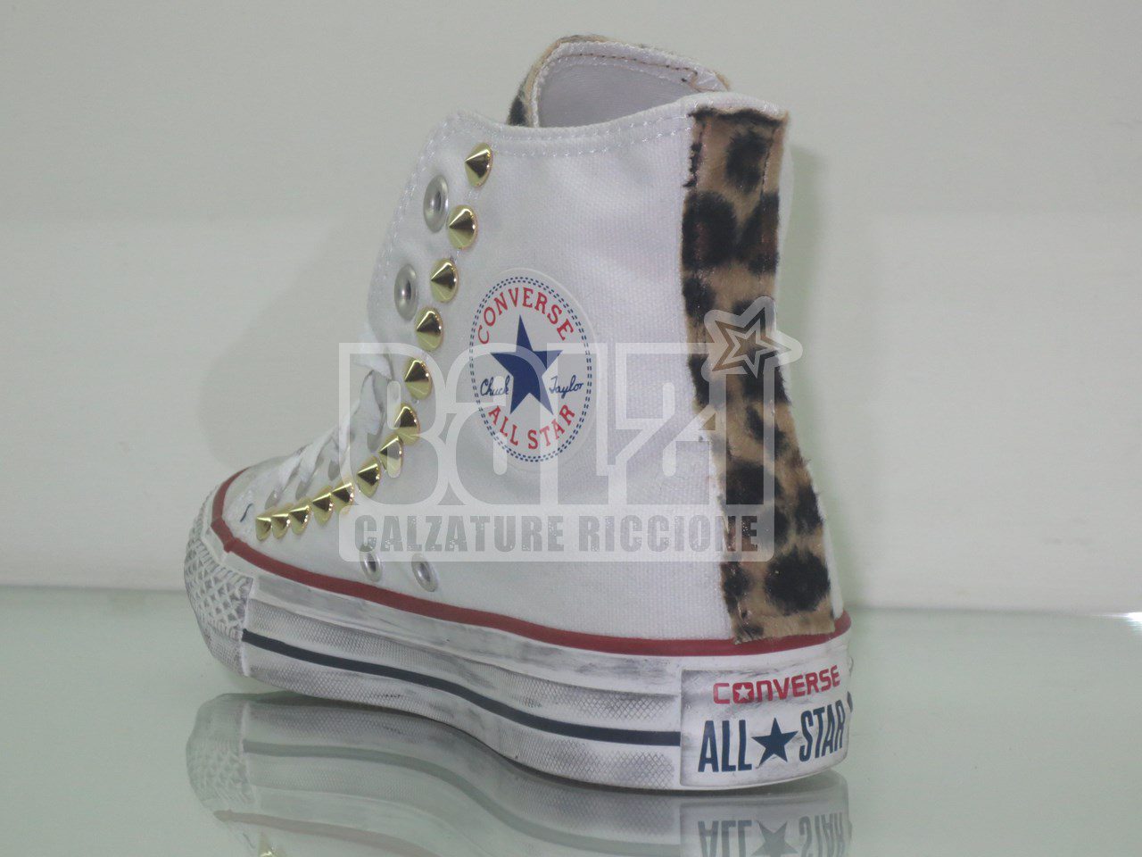 Converse All Star Borchie Cavallino Maculato Bianco - immagine 6