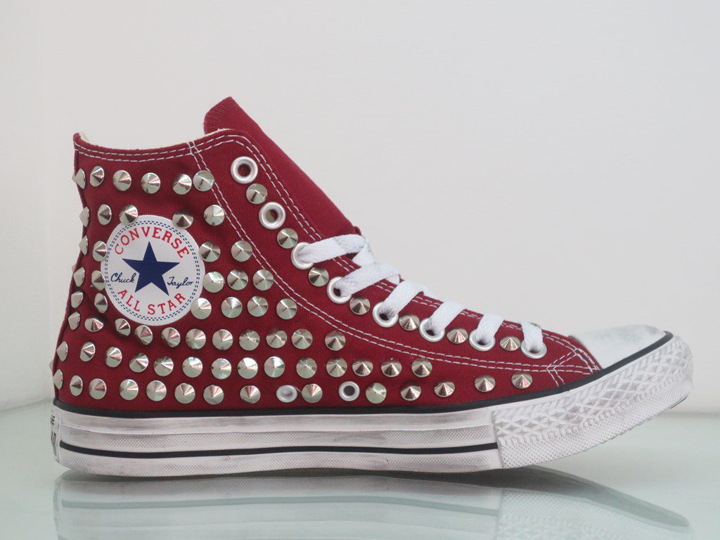 Converse All Star 250 Borchie Personalizzate Bordo' Maroon - immagine 3