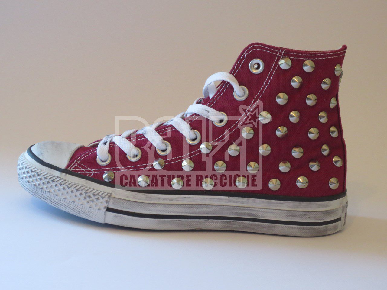 Converse All Star Borchie Personalizzate Bordo' Maroon - immagine 3