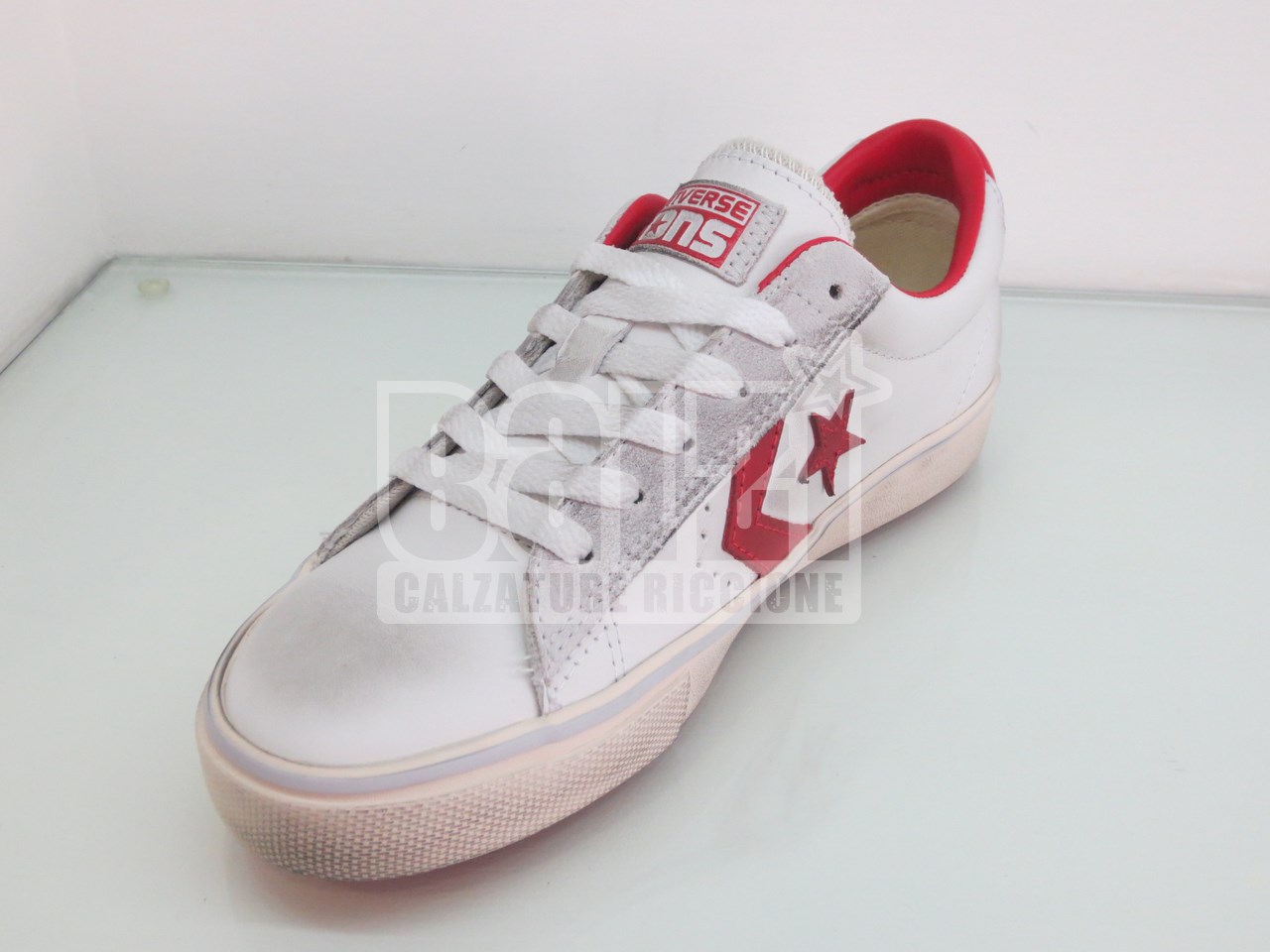 converse pro leather rosse