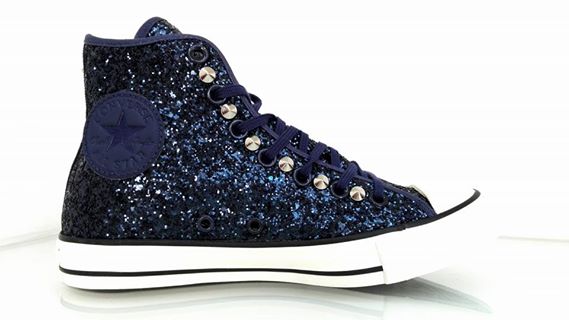 Vendita Online Converse All Star Glitter Borchie blu - Balzi Calzature