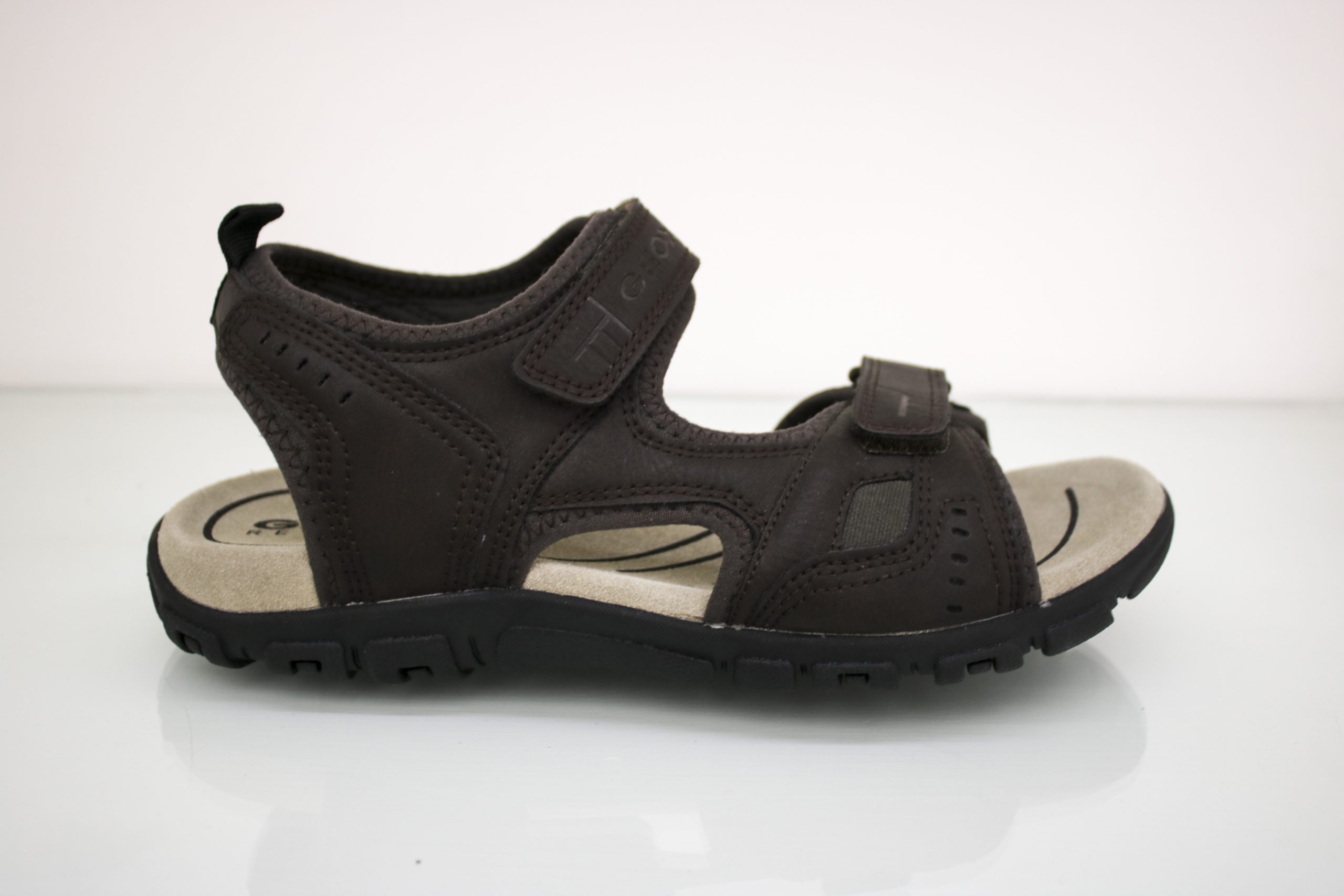 GEOX Sandalo Uomo Velcro Marrone