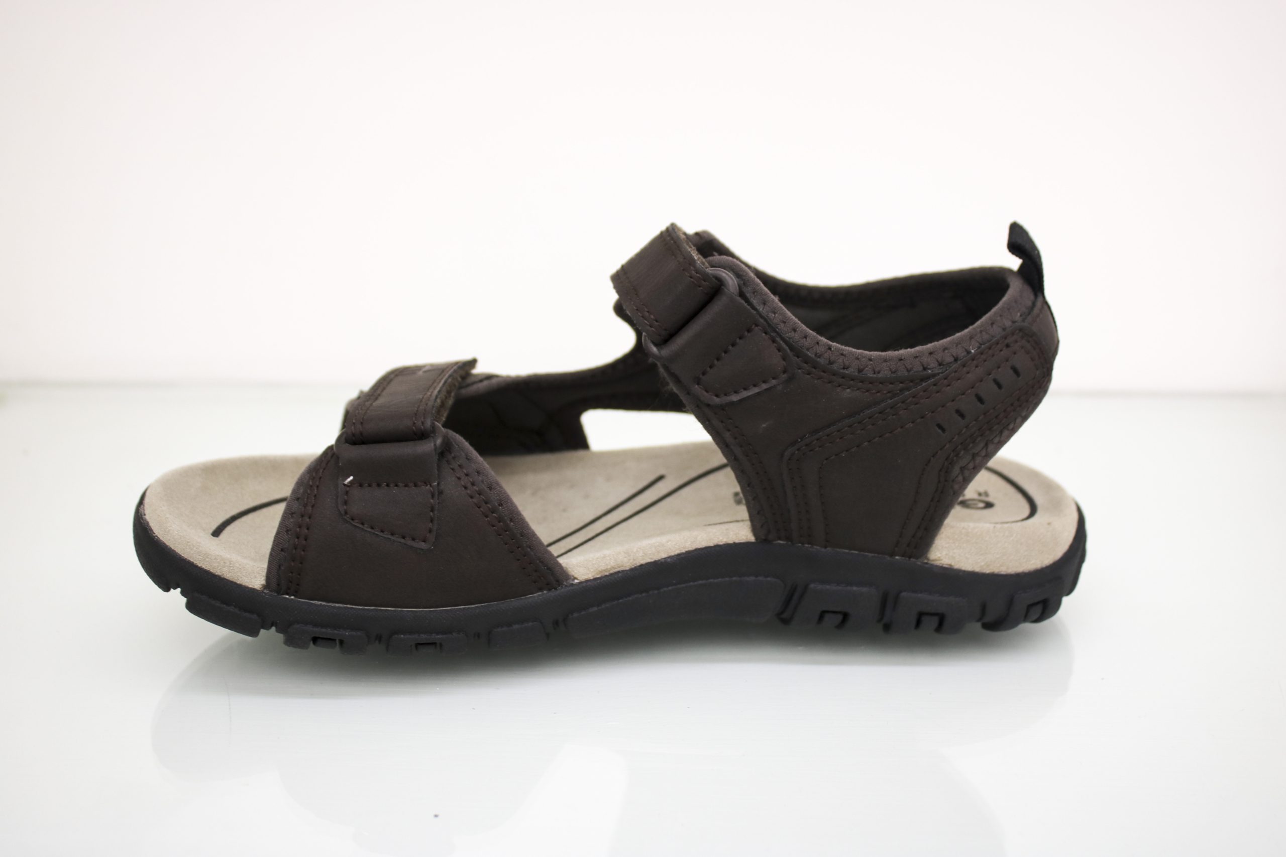 GEOX Sandalo Uomo Velcro Marrone - immagine 2