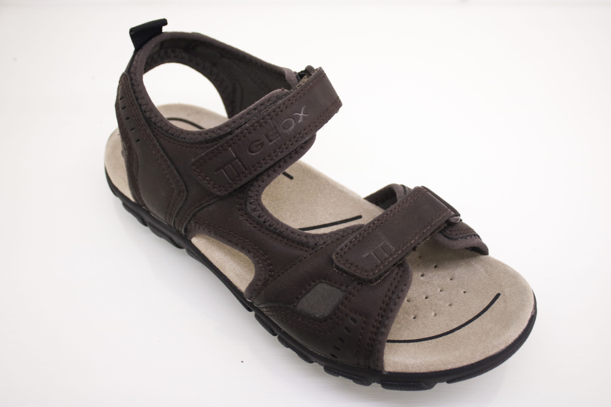 GEOX Sandalo Uomo Velcro Marrone - immagine 3
