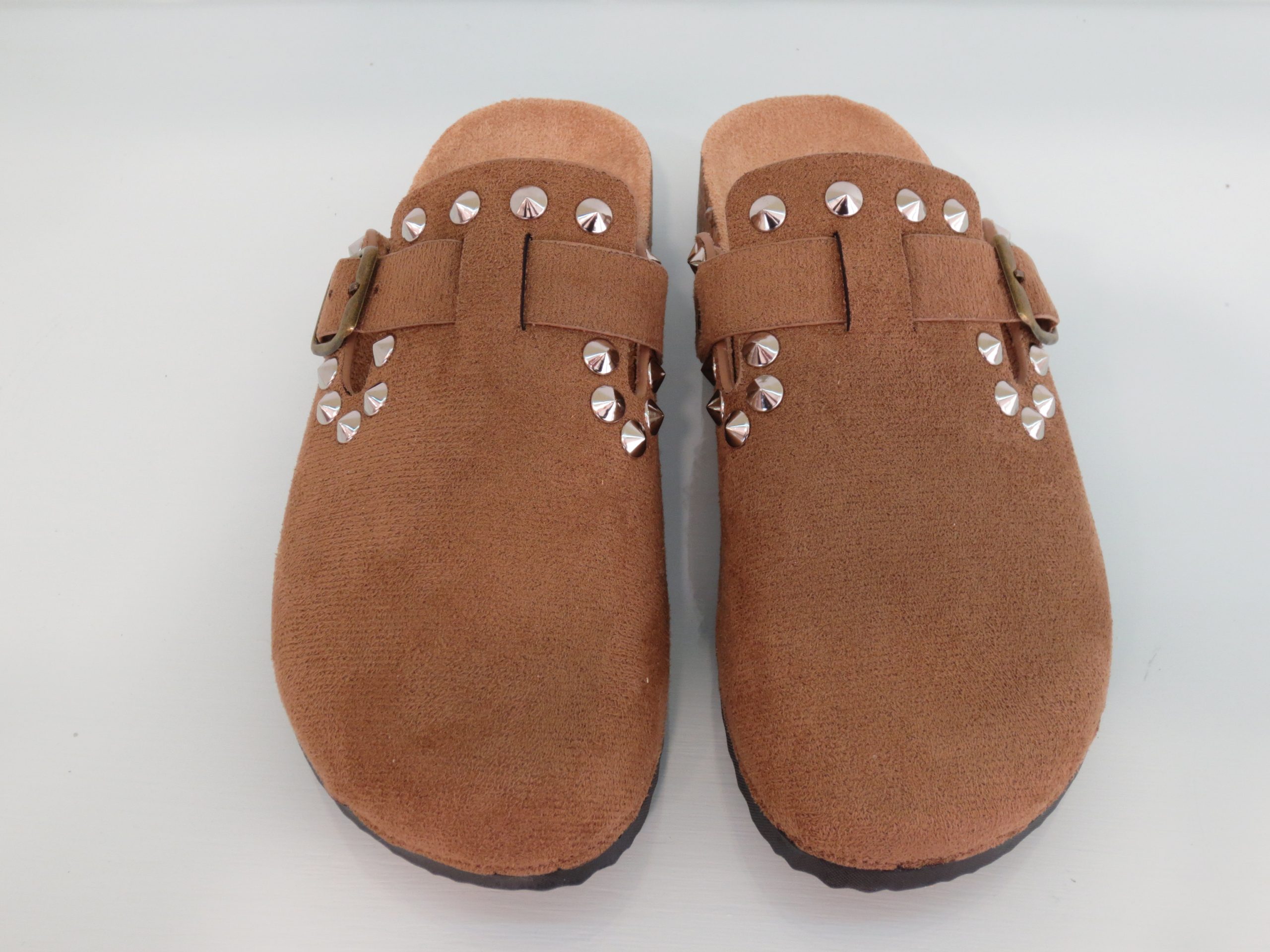 Sabot Donna Borchie Plantare Beige Tortora Borchiate - immagine 3