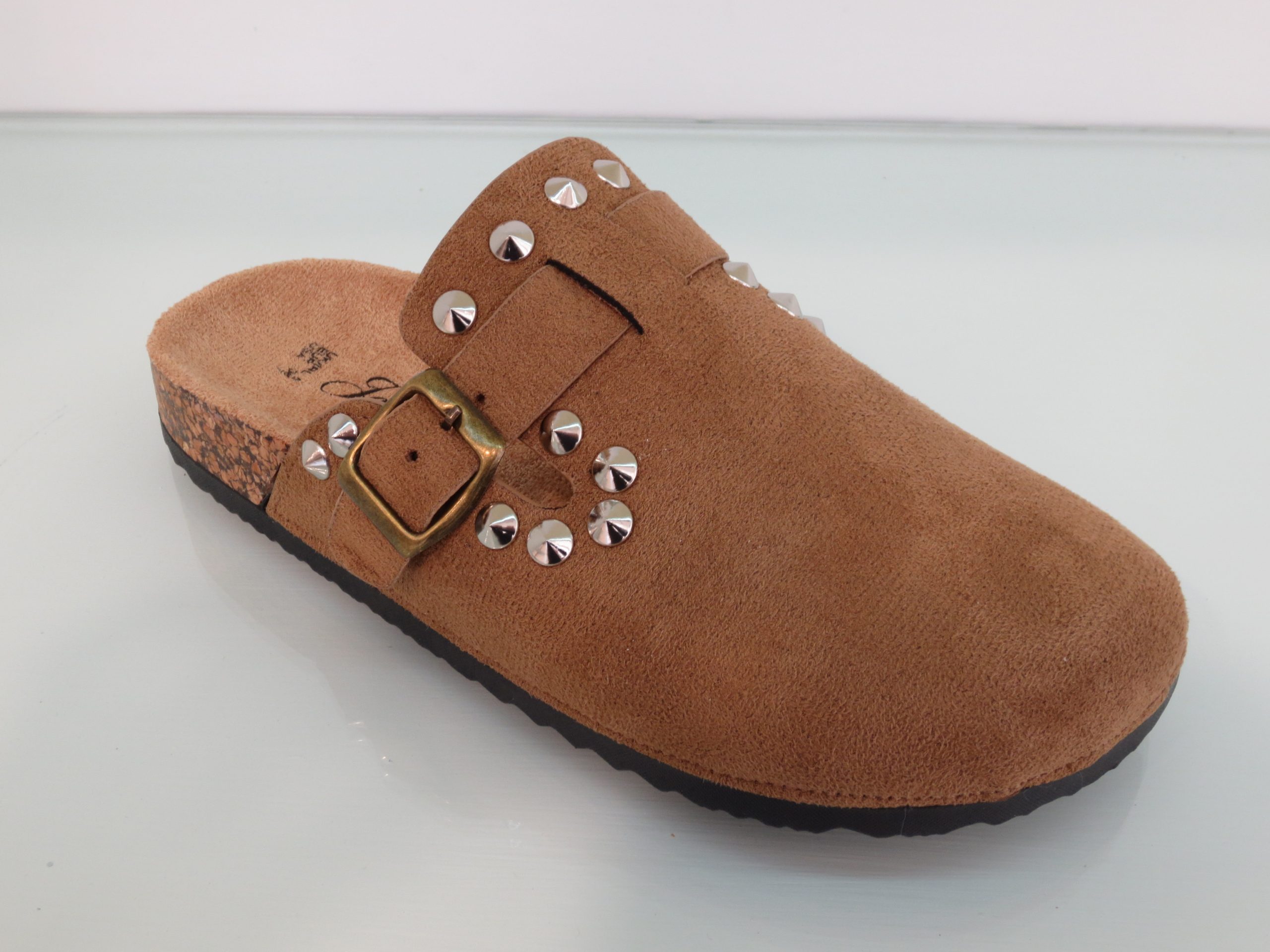 Sabot Donna Borchie Plantare Beige Tortora Borchiate - immagine 5