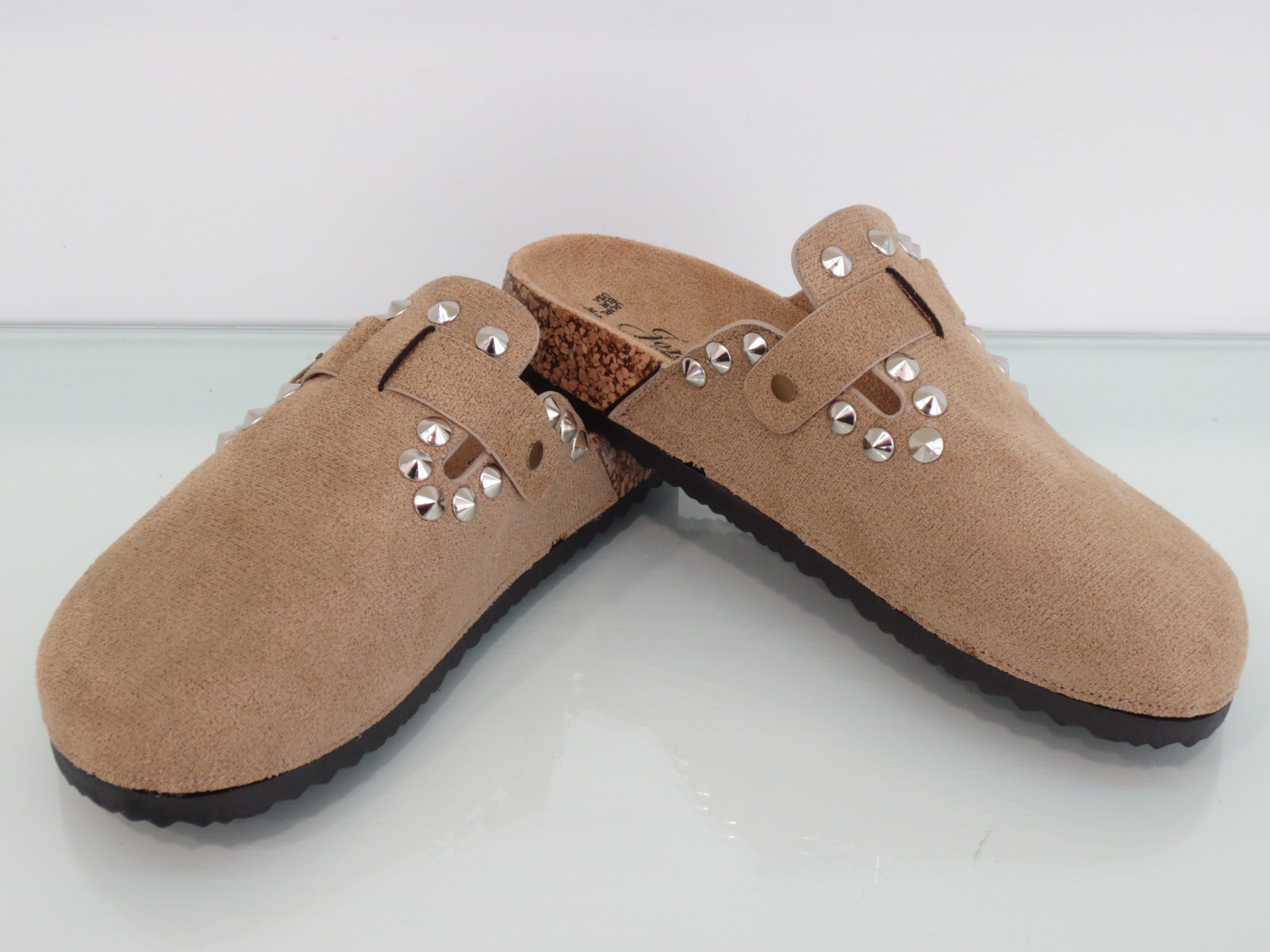 Sabot Donna Borchie Plantare Beige Borchiate - immagine 3