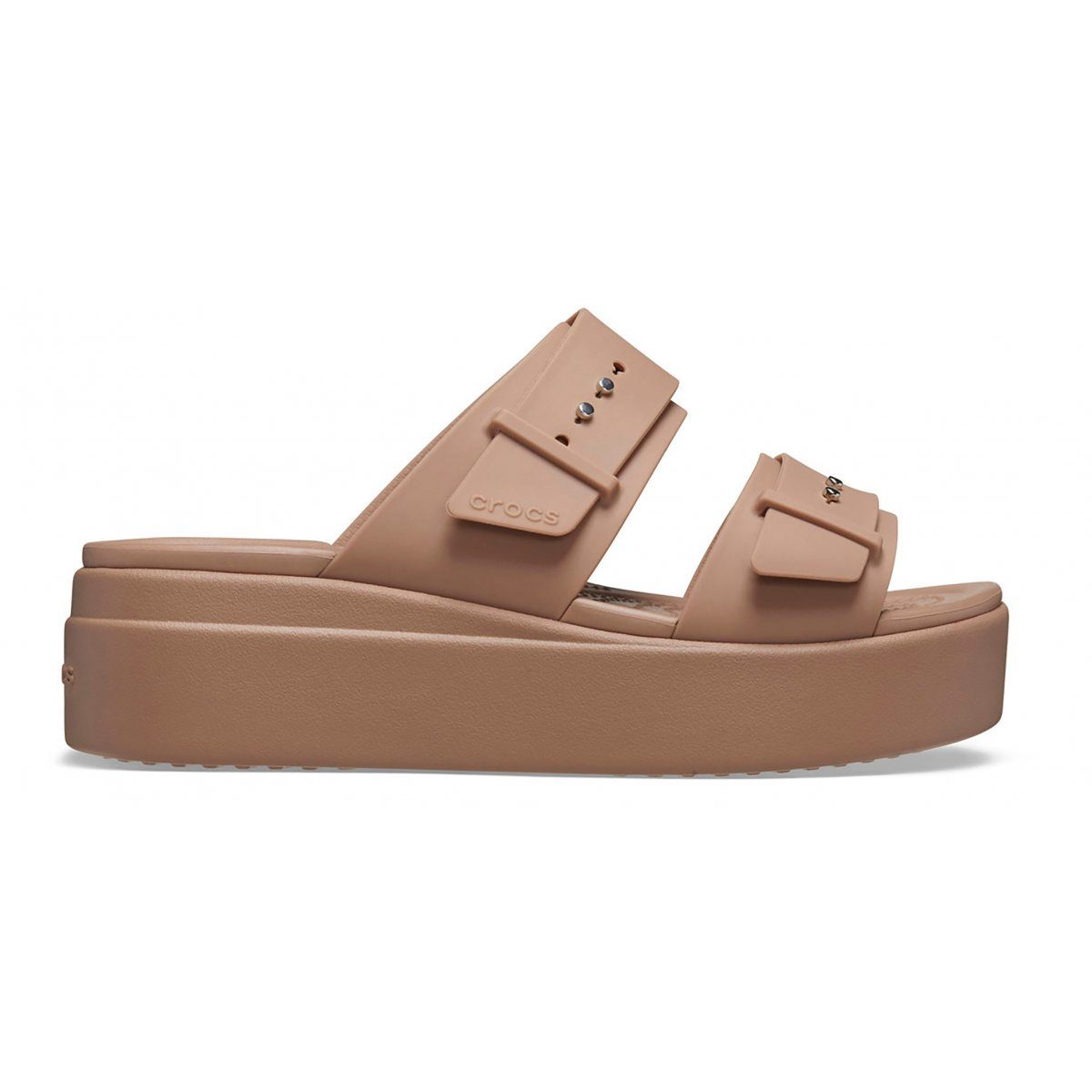 Crocs Brooklyn Sandal Low Wedge W Nocciola